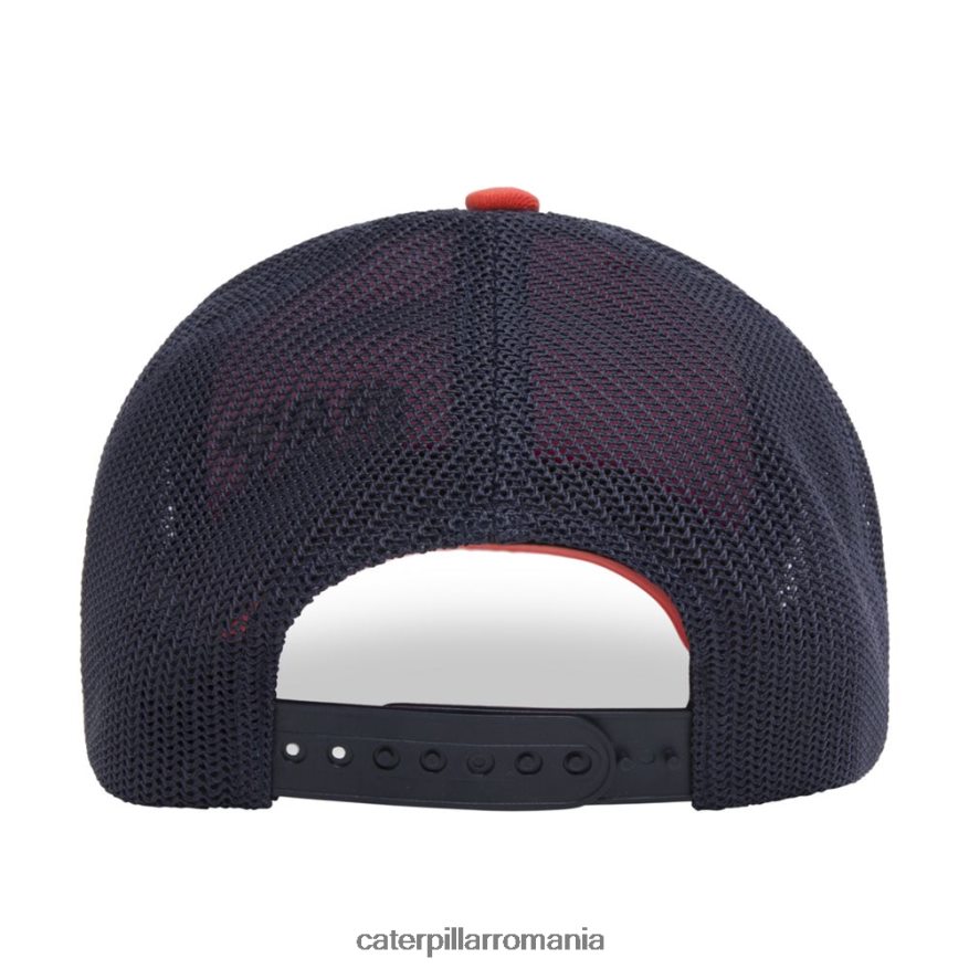 bărbați pălărie de camion cu marca comercială a pisicii Caterpillar portocale B848DD258 | pălărie