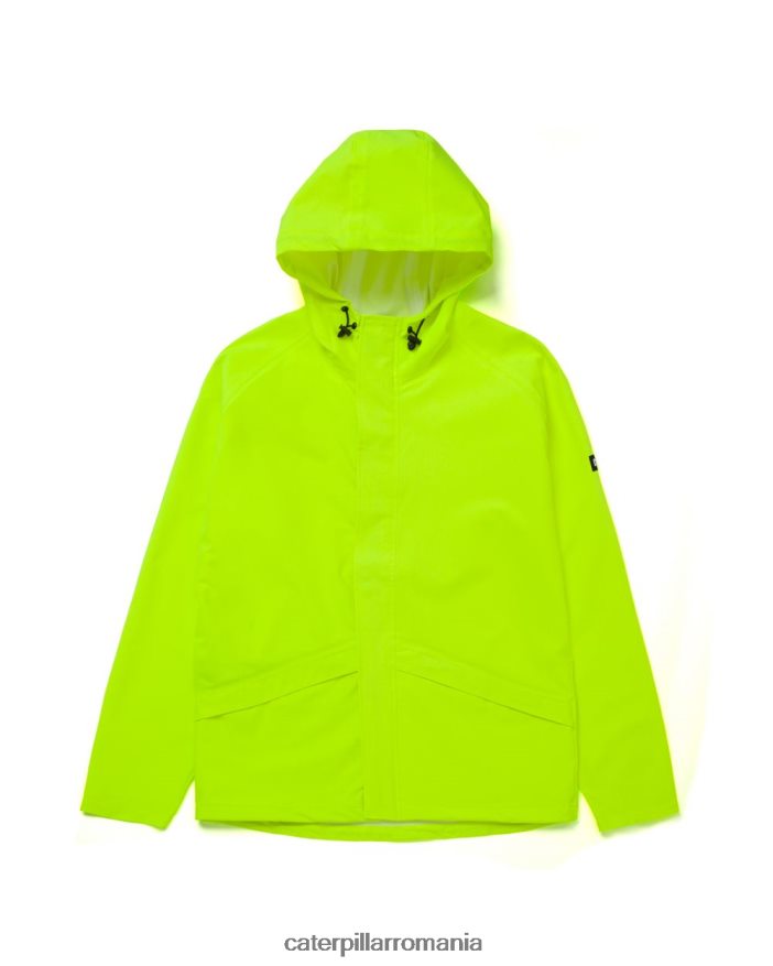 bărbați jachetă de ploaie esențială Caterpillar galben hi-vis B848DD114 | topuri și îmbrăcăminte exterioară