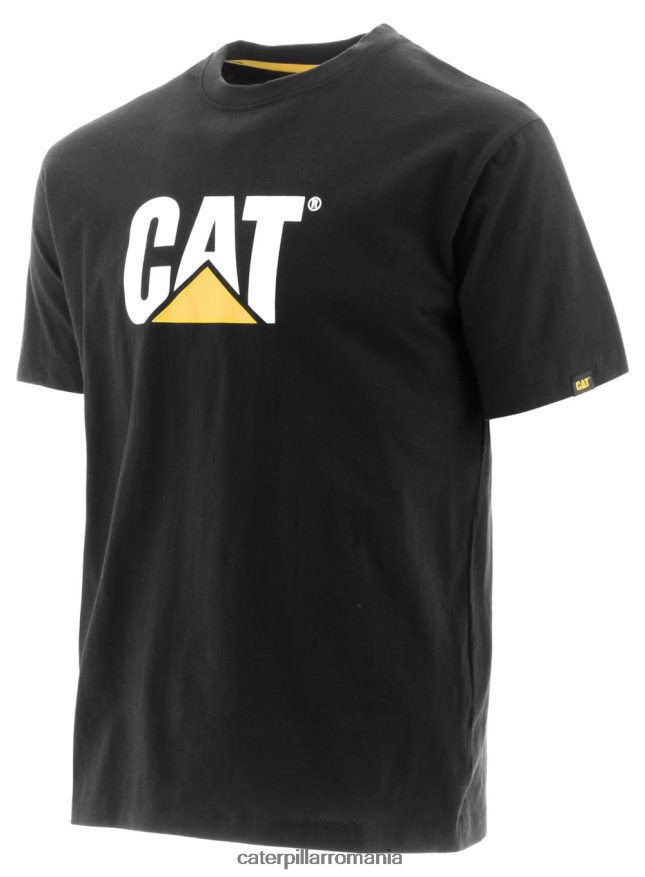 bărbați tricou cu logo-ul mărcii comerciale Caterpillar negru B848DD242 | topuri și îmbrăcăminte exterioară