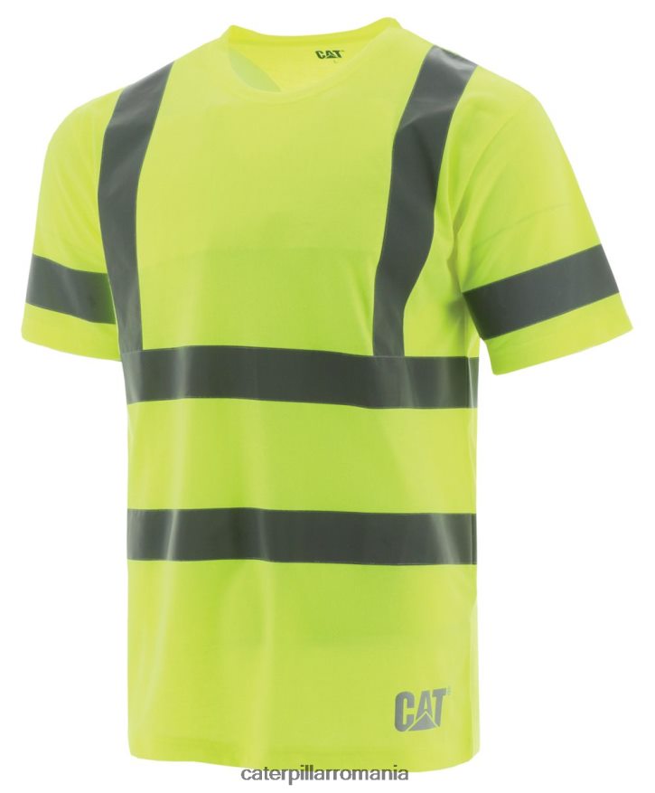 bărbați tricou hivis clasa iii Caterpillar galben B848DD241 | topuri și îmbrăcăminte exterioară