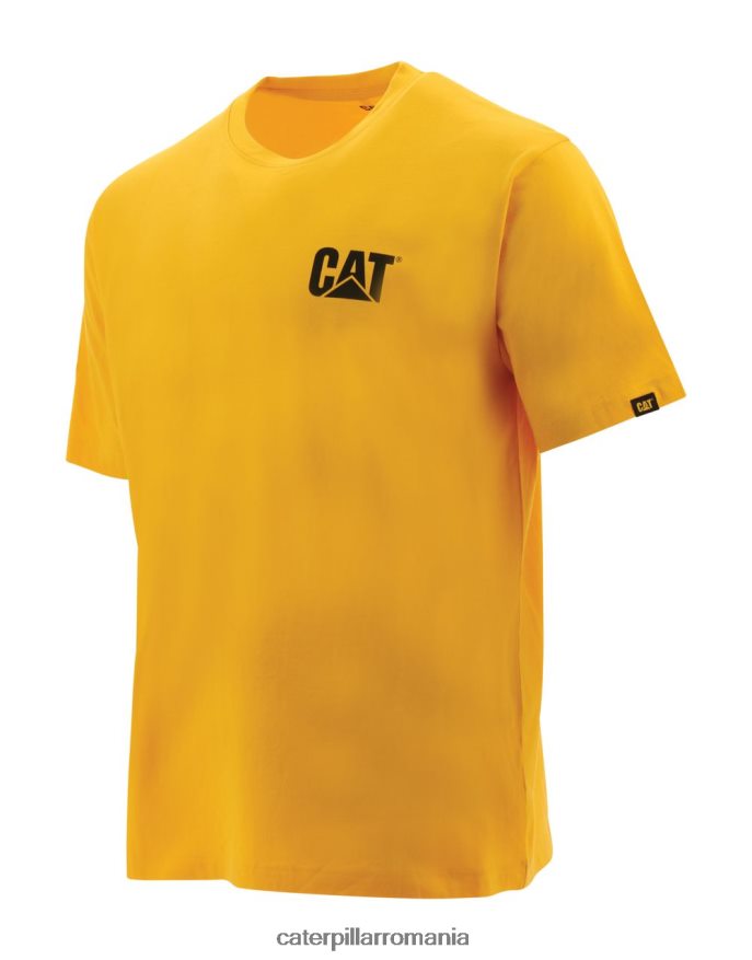 bărbați tricou marca inregistrata Caterpillar galben B848DD211 | topuri și îmbrăcăminte exterioară