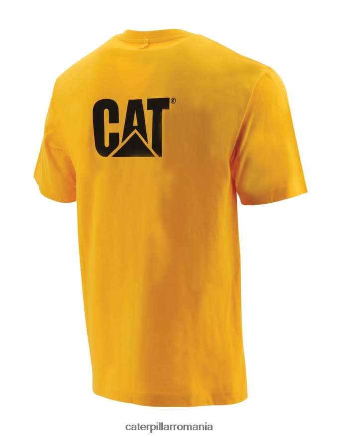 bărbați tricou marca inregistrata Caterpillar galben B848DD211 | topuri și îmbrăcăminte exterioară