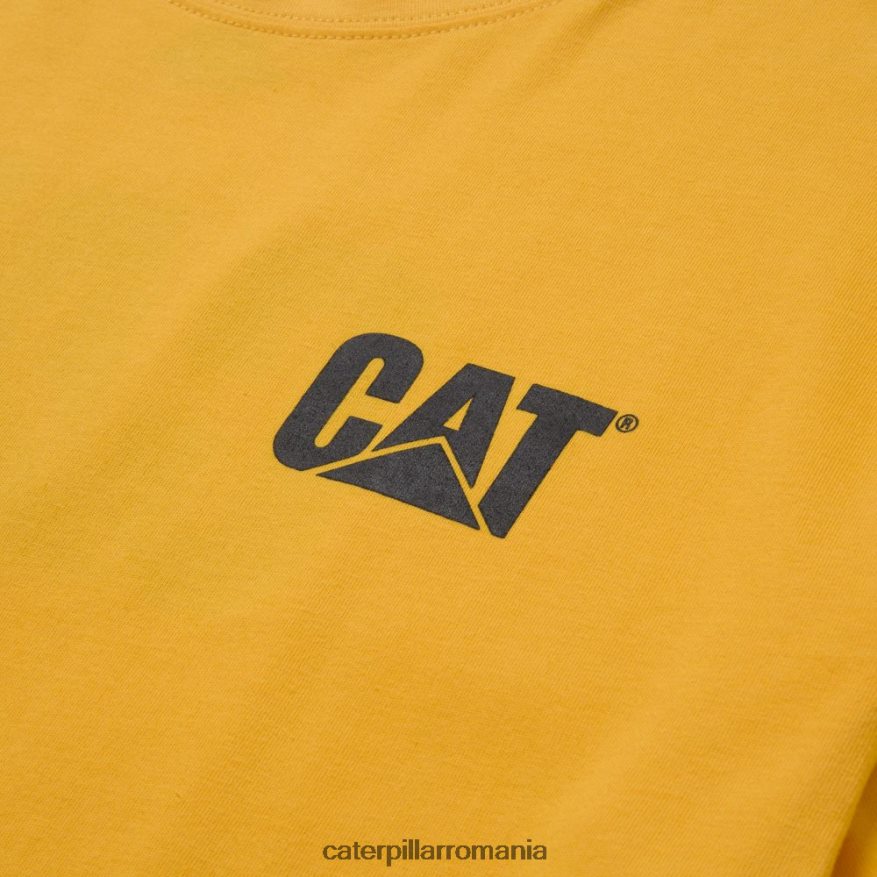 bărbați tricou marca inregistrata Caterpillar galben B848DD211 | topuri și îmbrăcăminte exterioară