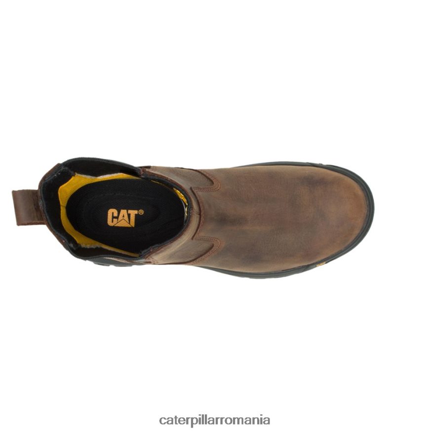 bărbați cizma de lucru cu ampatament Caterpillar lut B848DD36 | cizme de muncă