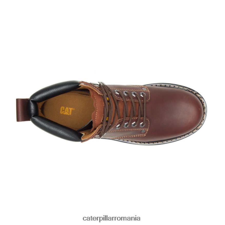 bărbați cizma de lucru în schimbul doi Caterpillar bronzat B848DD14 | cizme de muncă