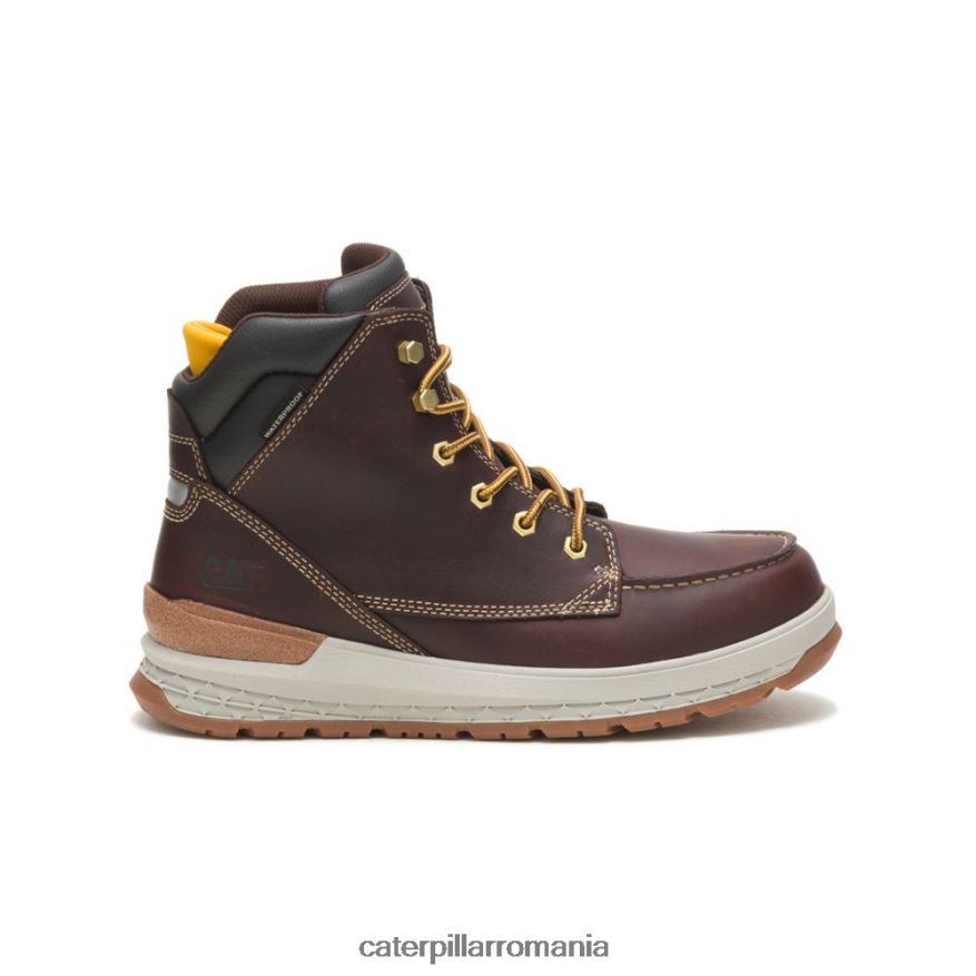 bărbați cizme de lucru impermeabile la impact Caterpillar călugăr brun B848DD57 | cizme de muncă
