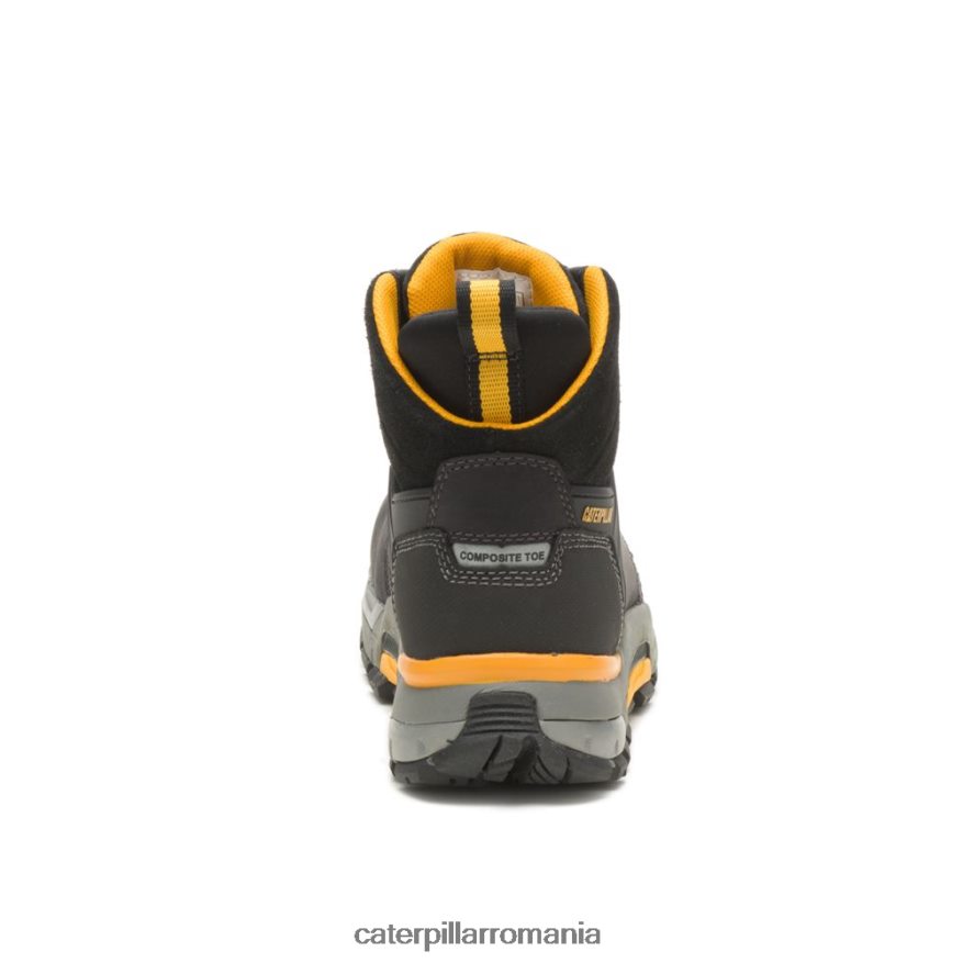 bărbați cizme de lucru nano-toe impermeabile cat edge Caterpillar negru B848DD73 | cizme de muncă