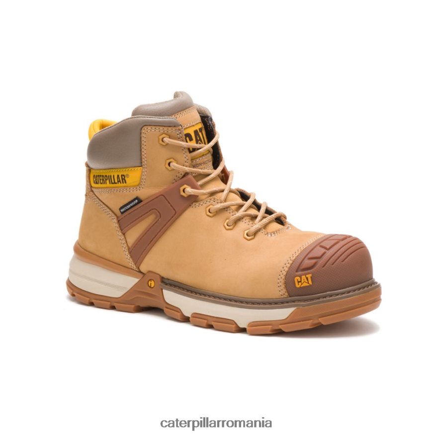 bărbați excavator superlite cizme de lucru impermeabile din compozit din carbon Caterpillar resetare miere B848DD39 | cizme de muncă