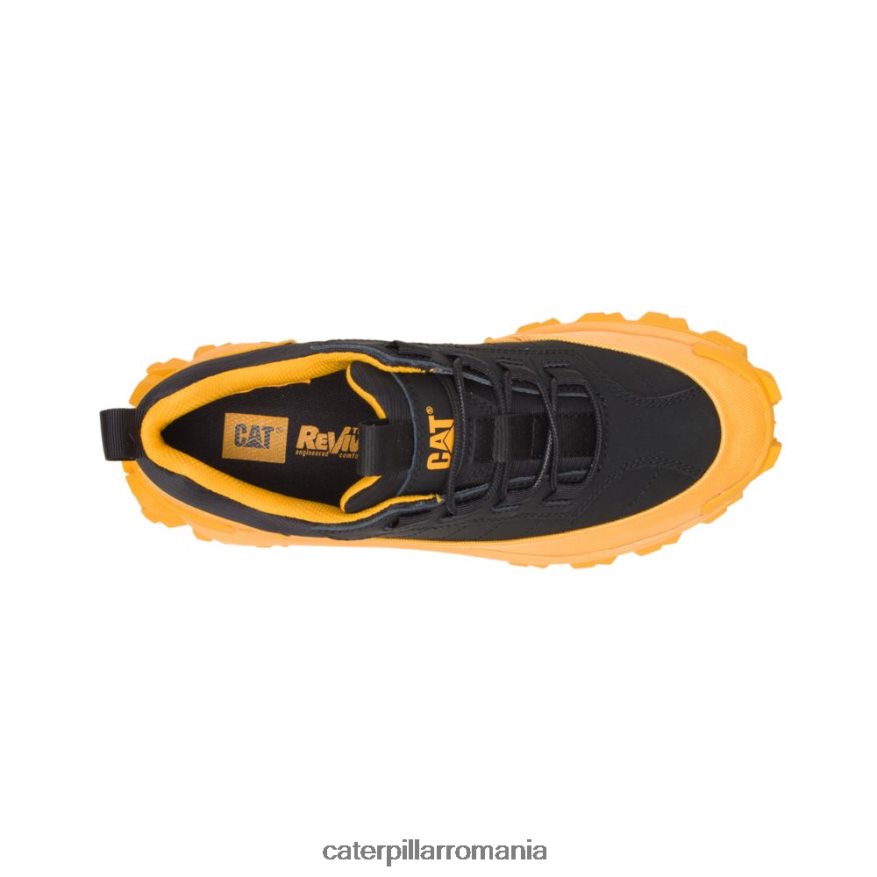 bărbați intruder galoș impermeabil Caterpillar pisica galben/negru B848DD123 | impermeabil