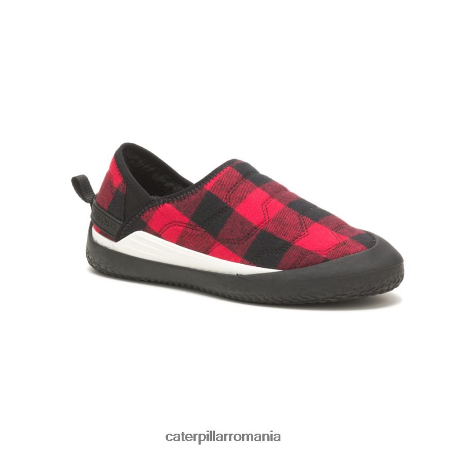 bărbați crossover slip on Caterpillar carouri roșii B848DD170 | pantofi casual