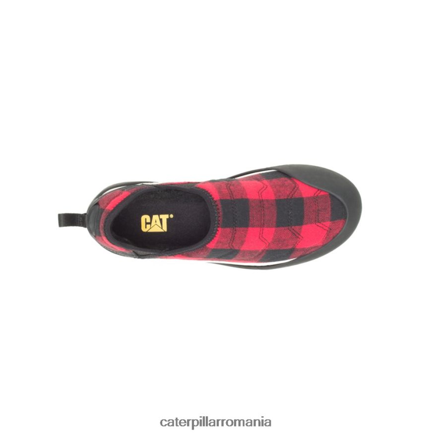 bărbați crossover slip on Caterpillar carouri roșii B848DD170 | pantofi casual
