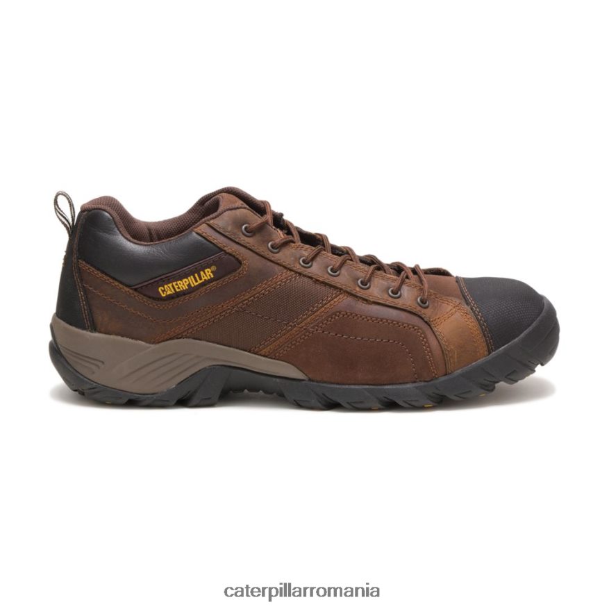 bărbați pantof de lucru cu vârf din compozit argon Caterpillar maro inchis B848DD89 | pantofi de lucru