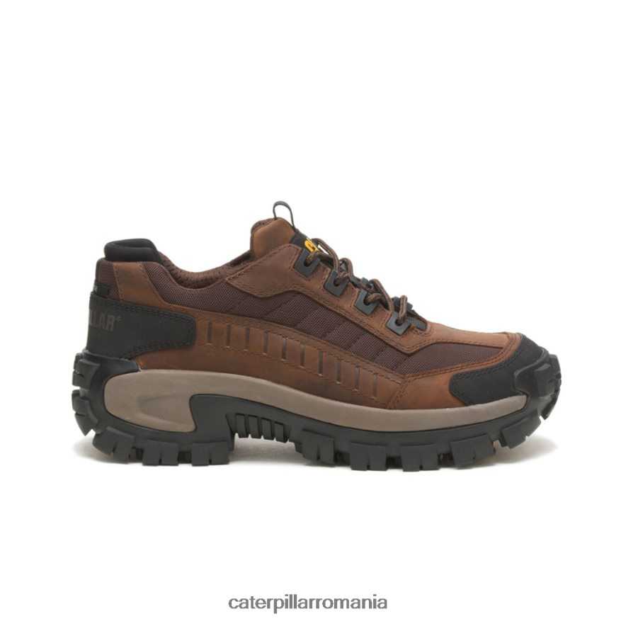 bărbați pantof de lucru invader steel toe Caterpillar maro inchis B848DD79 | pantofi de lucru