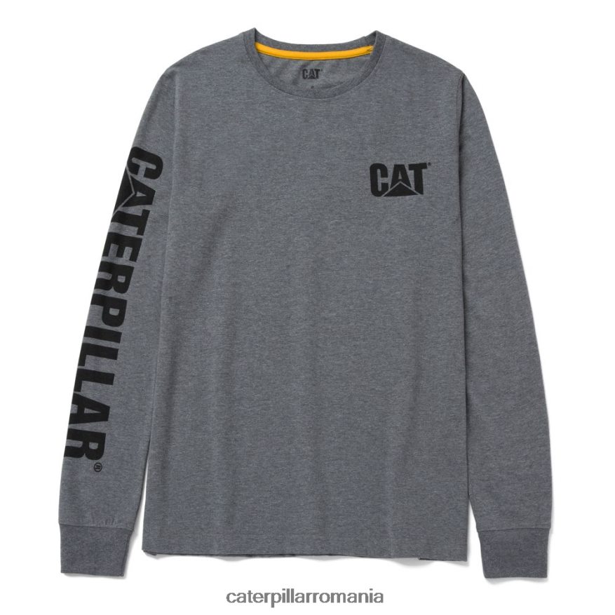 femei tricou cu mânecă lungă cu mărci comerciale Caterpillar cenușiu închis închis B848DD320 | topuri și îmbrăcăminte exterioară