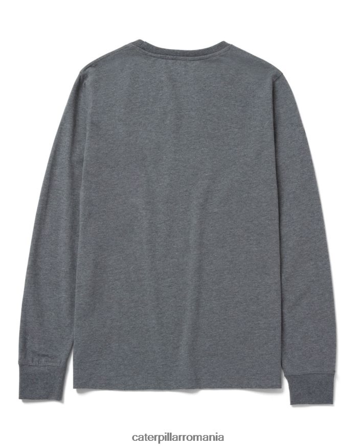 femei tricou cu mânecă lungă cu mărci comerciale Caterpillar cenușiu închis închis B848DD320 | topuri și îmbrăcăminte exterioară