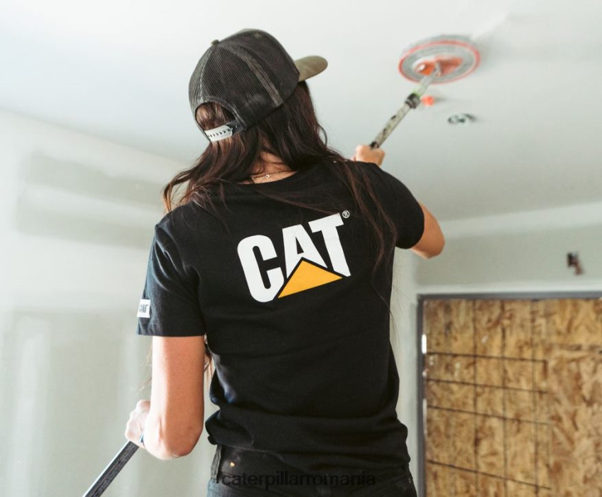 femei tricou marca inregistrata Caterpillar negru B848DD311 | topuri și îmbrăcăminte exterioară