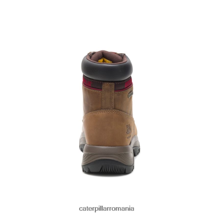 femei cizme de lucru dryverse de 6 inchi, rezistente la apă, cu vârf de oțel Caterpillar maro inchis B848DD284 | cizme de muncă