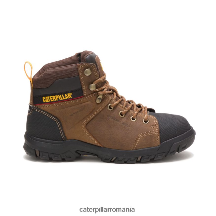 femei cizme de lucru waterproof metatarsal guard cu vârf de oțel Caterpillar maro adevărat B848DD281 | cizme de muncă