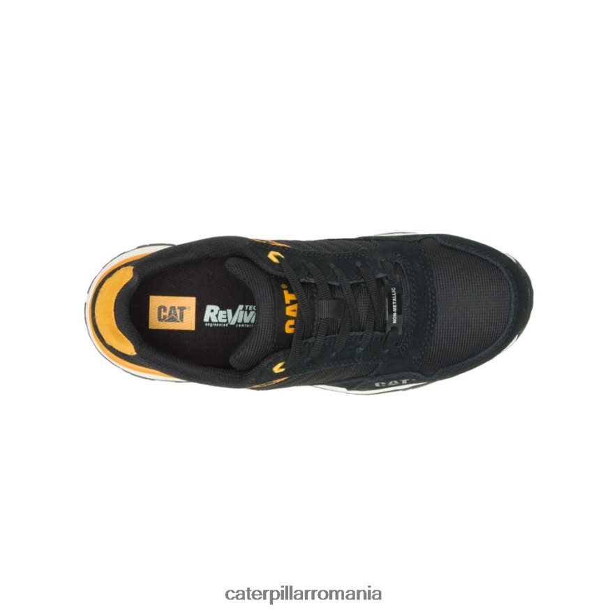 femei pantof de lucru cu vârful compozit Venward Caterpillar negru/galben pisica B848DD294 | pantofi de lucru